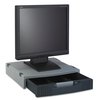 Innovera One-Level Monitor Stand w/Storage Drawer, 15 x 11 x 3, Gray/Charcoal IVR55000